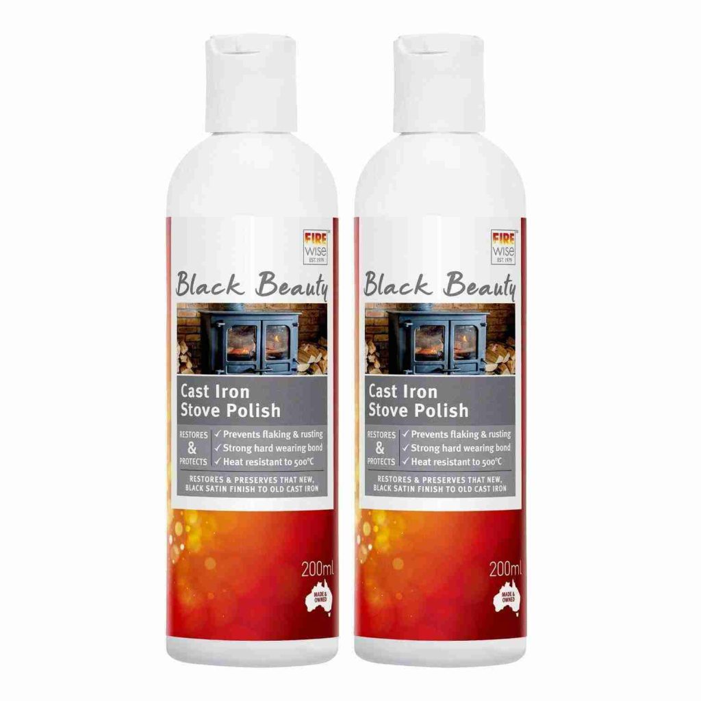 Black Beauty Cast Iron Stove Polish 200mL x 2 MobiAssist The