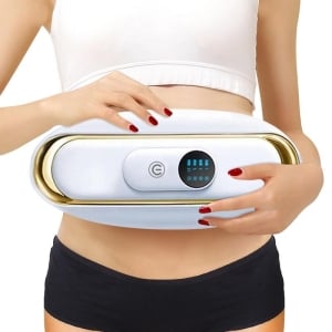 Hot Compress Abdominal Massage Belt For Menstrual Relief Green